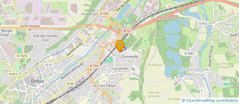 localisation de l'entreprise MONSIEUR MOUAD BOUDOUH à DREUX