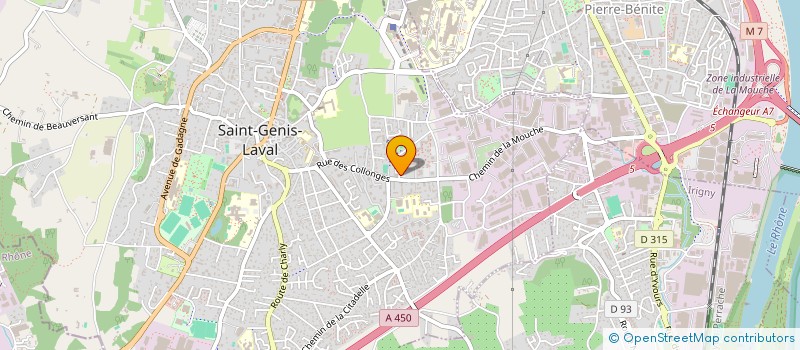 localisation de l'entreprise MONSIEUR MOUAD BOUEBDELLI  SAINT-GENIS-LAVAL