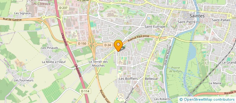 localisation de l'entreprise MONSIEUR MOUAD CHANNITA  SAINTES