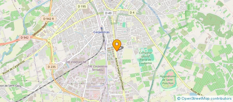 localisation de l'entreprise MONSIEUR MOUAD EL KASRI  CARPENTRAS