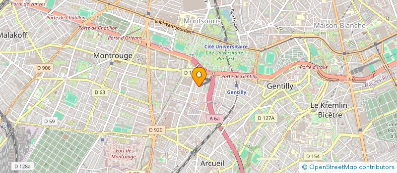 localisation de l'entreprise MONSIEUR MOUAD FARHAT  GENTILLY