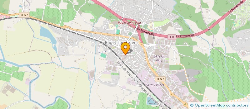 localisation de l'entreprise MONSIEUR MOUADH CHERNI  PUGET-SUR-ARGENS