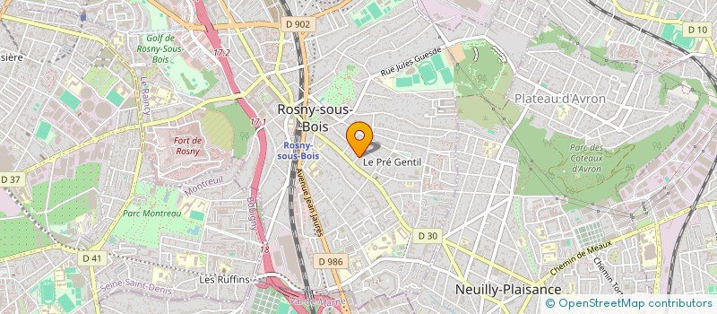 localisation de l'entreprise MONSIEUR MOUADH KEHILA à ROSNY-SOUS-BOIS