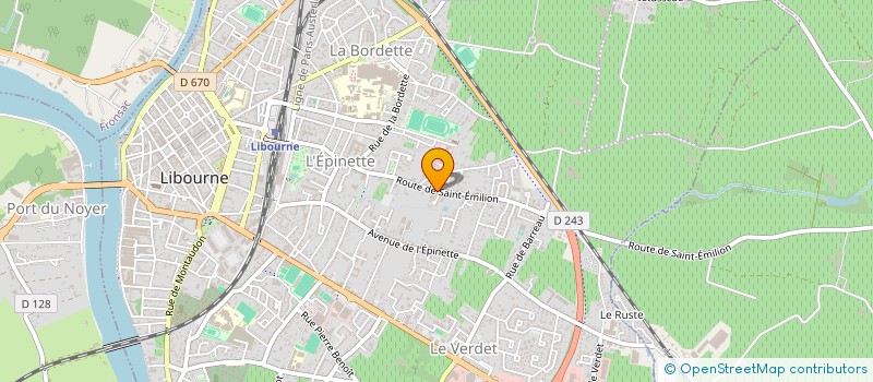 localisation de l'entreprise MONSIEUR MOUATACIM SAKSAK  LIBOURNE