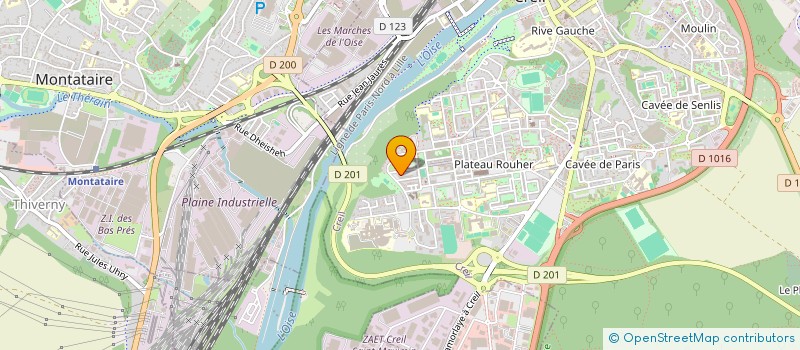 localisation de l'entreprise MONSIEUR MOUATEZ BENDIB  CREIL