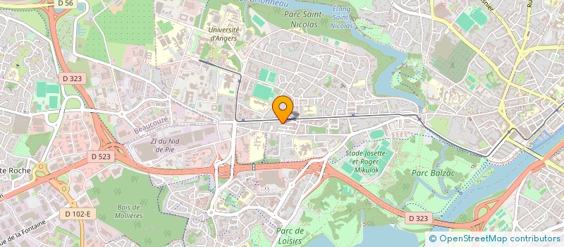 localisation de l'entreprise MONSIEUR MOUBAREK ADAM AHMED à ANGERS