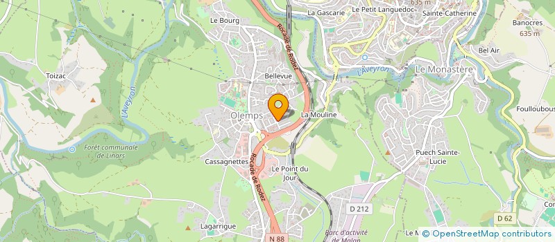 localisation de l'entreprise MONSIEUR MOUCTAR DIABY  OLEMPS