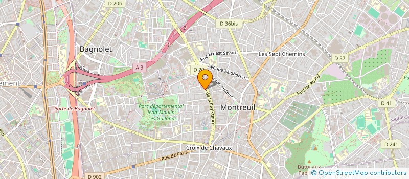 localisation de l'entreprise MONSIEUR MOUCTAR DIALLO à MONTREUIL