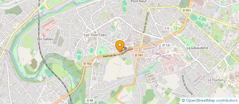 localisation de l'entreprise MONSIEUR MOUCTAR KABA  POITIERS