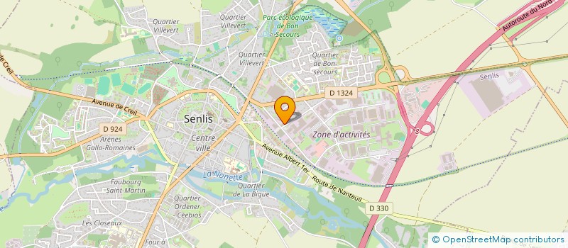 localisation de l'entreprise MONSIEUR MOUDASIR MOHAMED AHMED  SENLIS