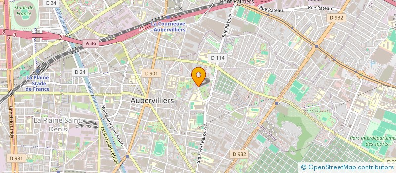 localisation de l'entreprise MONSIEUR MOUFID BOUCEKHINE  AUBERVILLIERS