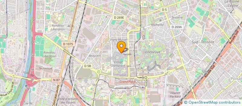 localisation de l'entreprise MONSIEUR MOUFID BOUDAOUD  GRENOBLE