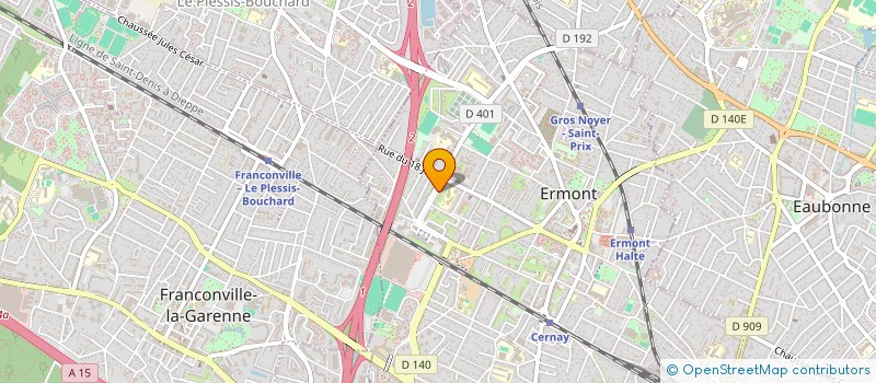 localisation de l'entreprise MONSIEUR MOUFIDE MAAMRI  ERMONT