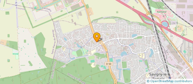 localisation de l'entreprise MONSIEUR MOUHAD ABDALLAOUI  SAVIGNY-LE-TEMPLE