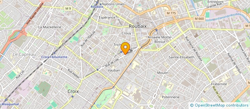 localisation de l'entreprise MONSIEUR MOUHAMADANE FALL  ROUBAIX