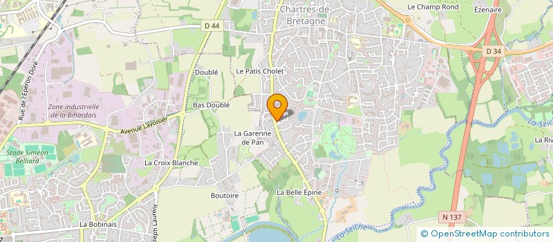 localisation de l'entreprise MONSIEUR MOUHAMADI HAMADA  CHARTRES-DE-BRETAGNE