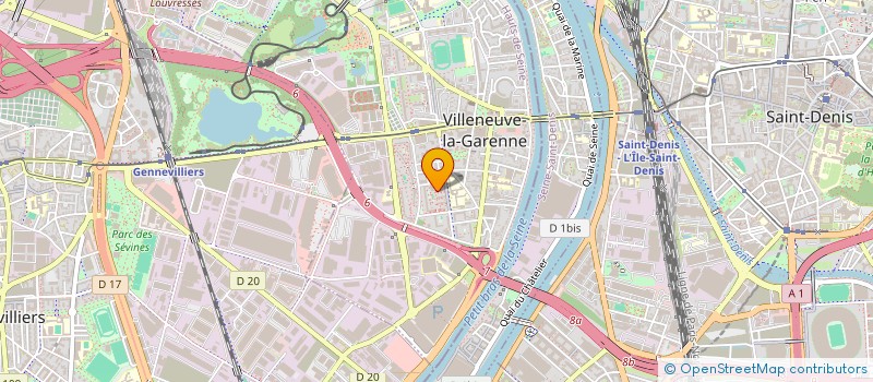 localisation de l'entreprise MONSIEUR MOUHAMADOU BA  VILLENEUVE-LA-GARENNE