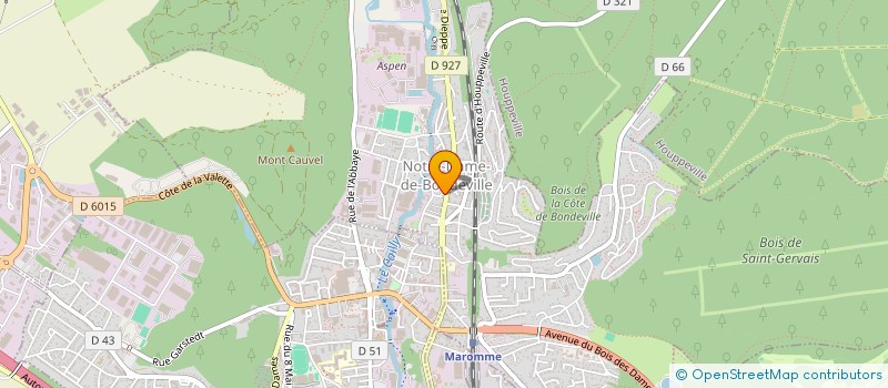 localisation de l'entreprise MONSIEUR MOUHAMADOU DIALLO  NOTRE-DAME-DE-BONDEVILLE