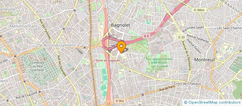localisation de l'entreprise MONSIEUR MOUHAMADOU DRAME à BAGNOLET