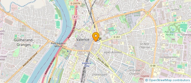 localisation de l'entreprise MONSIEUR MOUHAMADOU FALL  VALENCE