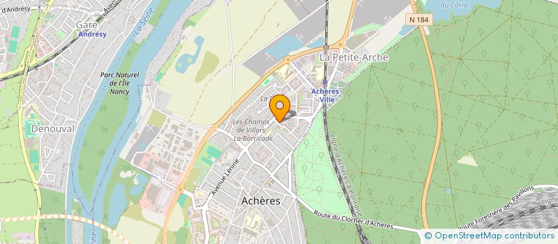 localisation de l'entreprise MONSIEUR MOUHAMADOU MANSOUR DIEDHIOU  ACHERES