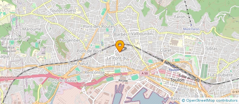 localisation de l'entreprise MONSIEUR MOUHAMADOU NGOM  TOULON