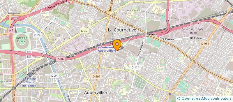 localisation de l'entreprise MONSIEUR MOUHAMADOU SAKHO à LA COURNEUVE