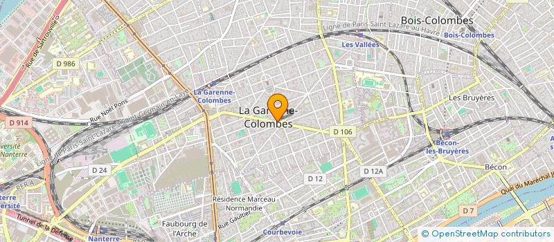 localisation de l'entreprise MONSIEUR MOUHAMADOU SAMA à LA GARENNE-COLOMBES