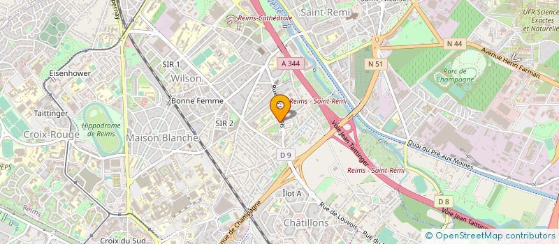 localisation de l'entreprise MONSIEUR MOUHAMADOU SARR à REIMS
