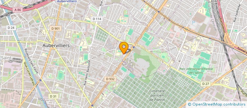 localisation de l'entreprise MONSIEUR MOUHAMADOU SOUMARE  AUBERVILLIERS