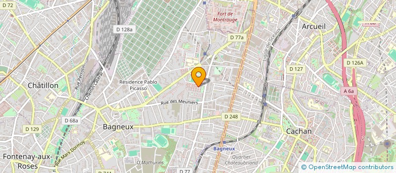 localisation de l'entreprise MONSIEUR MOUHAMED COULIBALY à BAGNEUX