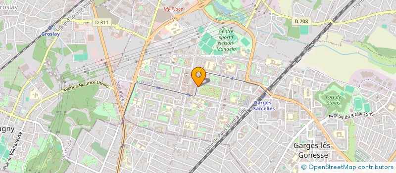 localisation de l'entreprise MONSIEUR MOUHAMED DAOU  SARCELLES