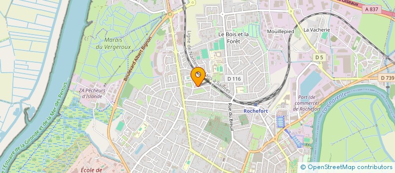 localisation de l'entreprise MONSIEUR MOUHAMED DIOP M'BAYE  ROCHEFORT