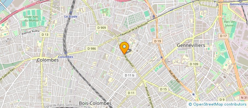 localisation de l'entreprise MONSIEUR MOUHAMED FALL à BOIS-COLOMBES