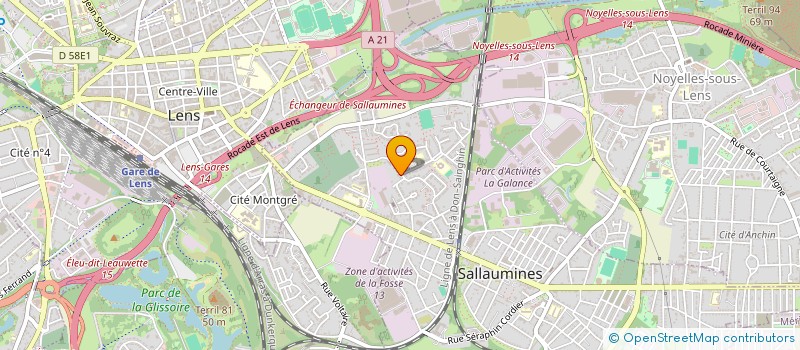 localisation de l'entreprise MONSIEUR MOUHAMED OUATTARA  SALLAUMINES