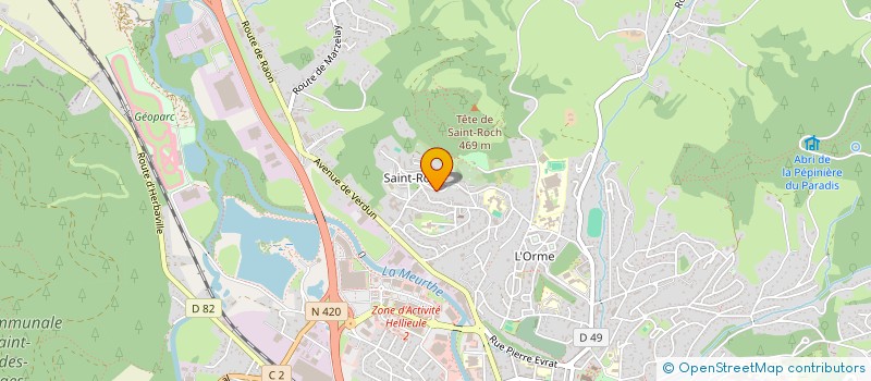 localisation de l'entreprise MONSIEUR MOUHAMED TRICHINE  SAINT-DIE-DES-VOSGES