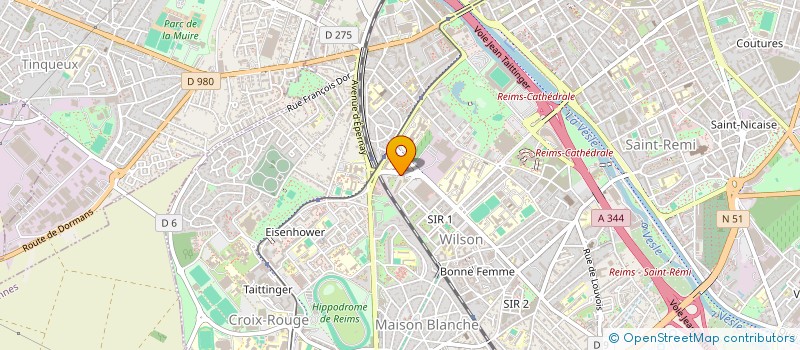 localisation de l'entreprise MONSIEUR MOUHAMMAD ABADA  REIMS