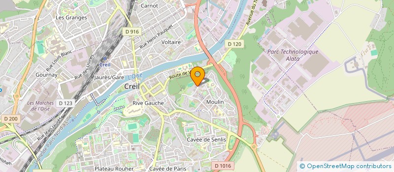 localisation de l'entreprise MONSIEUR MOUHAMMAD AKHONZAD-KHAIL  CREIL