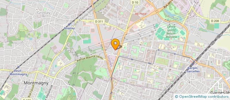 localisation de l'entreprise MONSIEUR MOUHAMMAD SAHAK  SARCELLES