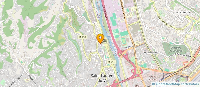 localisation de l'entreprise MONSIEUR MOUHANNED MAHOU  SAINT-LAURENT-DU-VAR