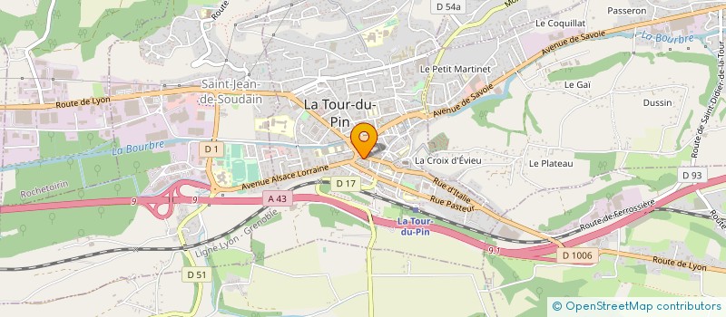 localisation de l'entreprise MONSIEUR MOUHCINE FOUNOUNOU à LA TOUR-DU-PIN