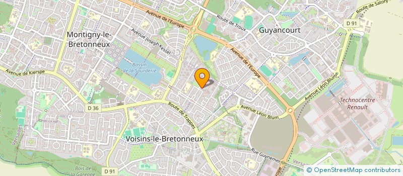 localisation de l'entreprise MONSIEUR MOUHCINE LAGUCHORI  VOISINS-LE-BRETONNEUX