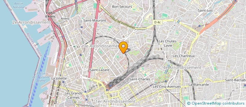 localisation de l'entreprise MONSIEUR MOUHCINE LATROCH  MARSEILLE