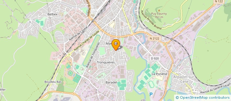 localisation de l'entreprise MONSIEUR MOUHITADI INSSA à AURILLAC