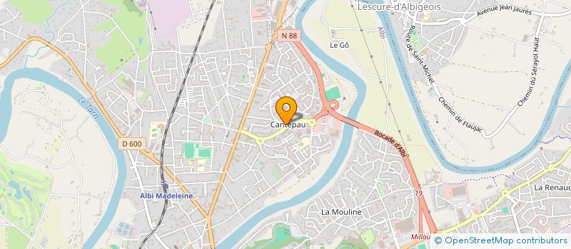 localisation de l'entreprise MONSIEUR MOUHOUSSINE TOIHIR à ALBI