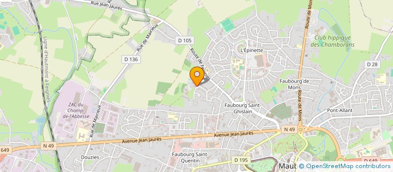 localisation de l'entreprise MONSIEUR MOUHSIN MOUIDA  MAUBEUGE