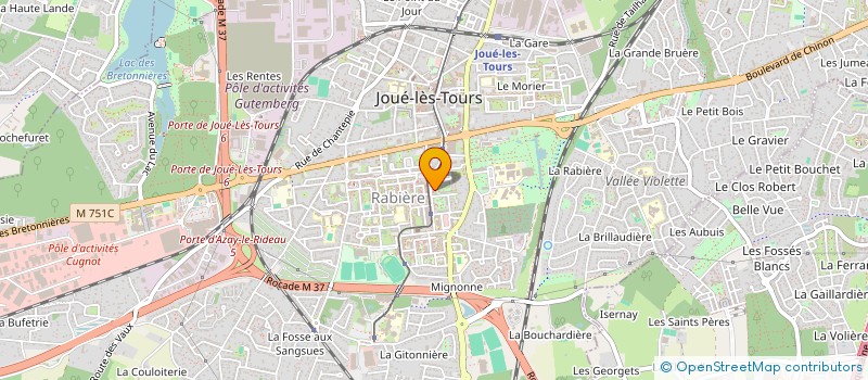 localisation de l'entreprise MONSIEUR MOUHSINE M'RABTI  JOUE-LES-TOURS