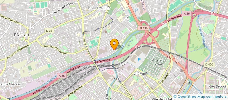 localisation de l'entreprise MONSIEUR MOUHSSIN AKKARI  MULHOUSE