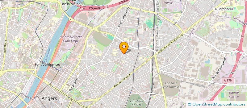 localisation de l'entreprise MONSIEUR MOUHSSINE BENDALMA  ANGERS