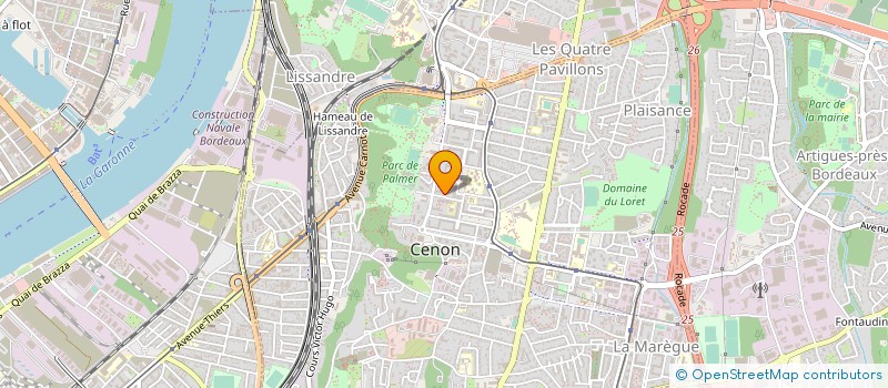 localisation de l'entreprise MONSIEUR MOUHSSINE BOUFKIR  CENON